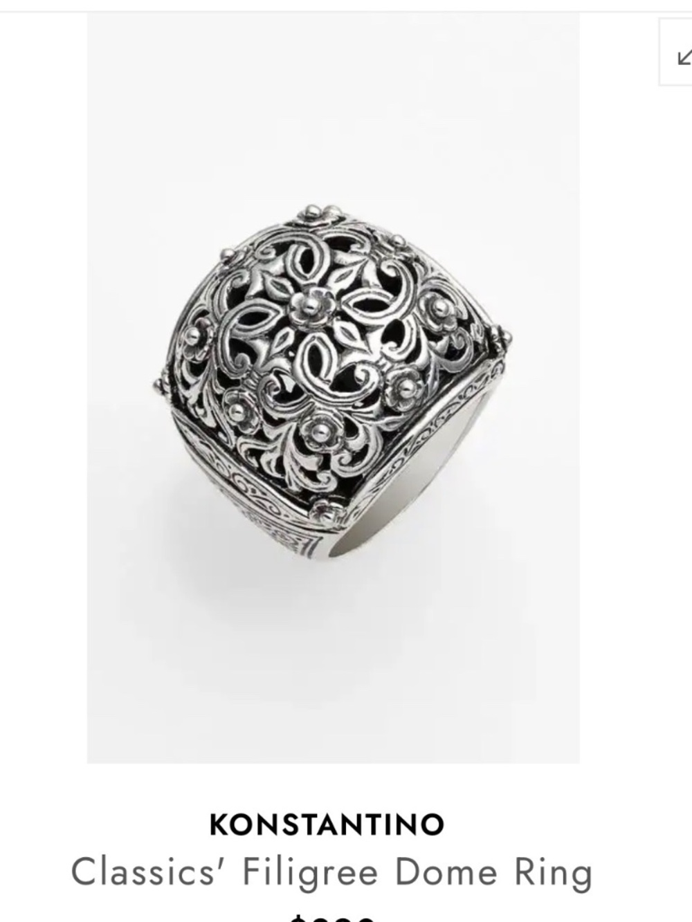 Konstantino Filigree Ring